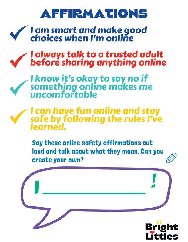 Online Safety AffirmationsOnline Safety Affirmations